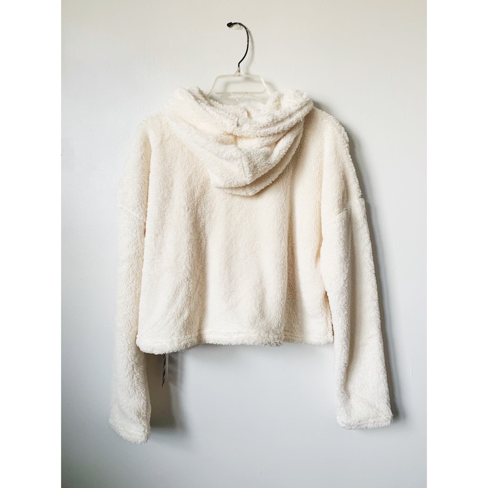 Fuzzy Sherpa Fleece Hoodie Zip - Picture 8 of 8